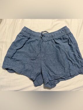 GAP Light Blue Elastic Waist Shorts